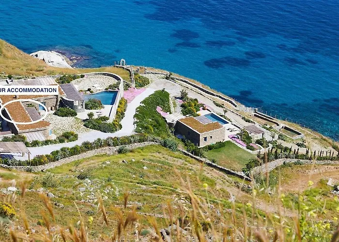 Сasa de vacaciones Pool Front Unique Bedrooms With Access To The Sea Agia Eleousa
